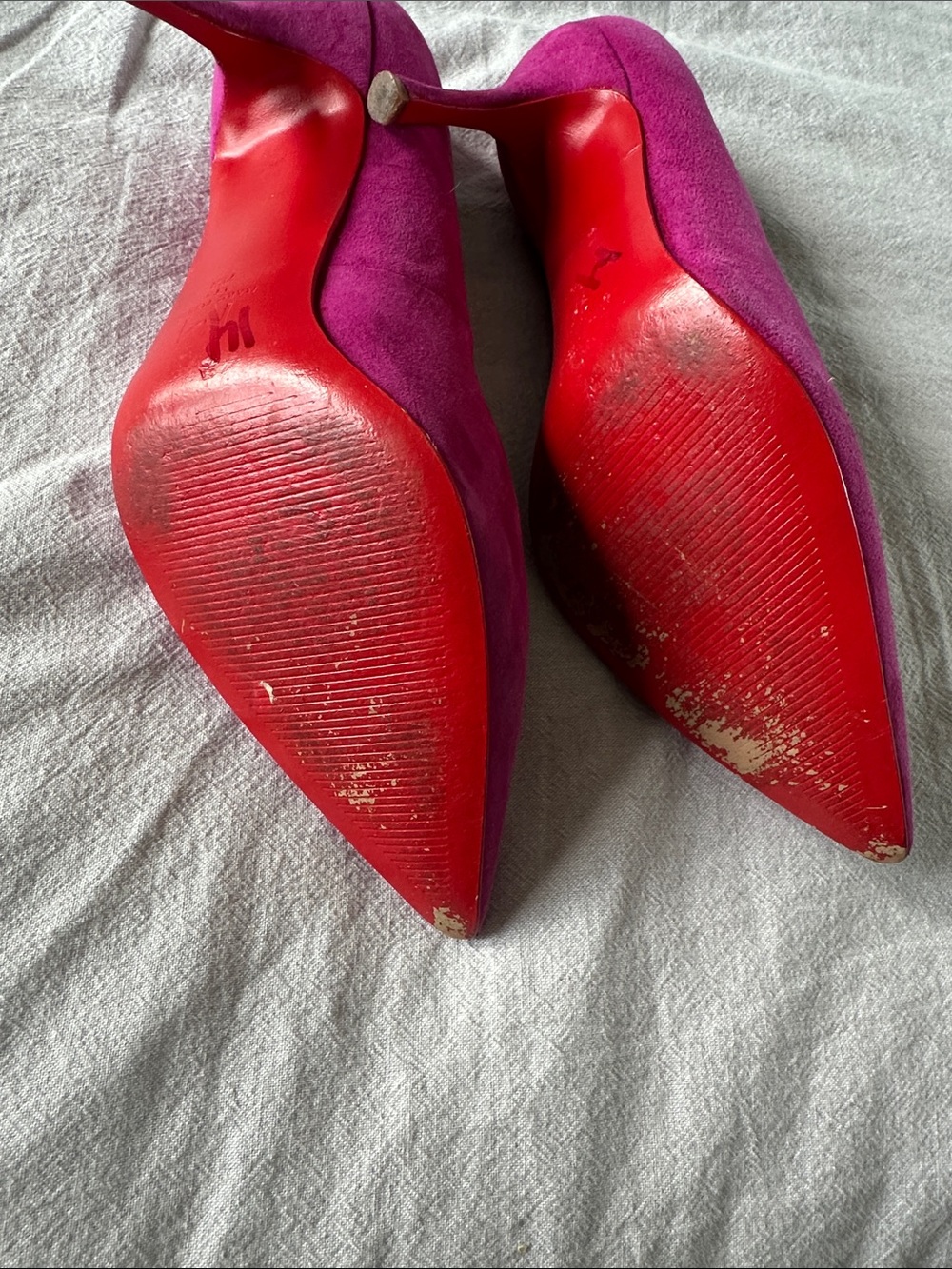 Marc Fisher Magenta Suede Pointed-Toe Pumps - Picture 5 of 5
